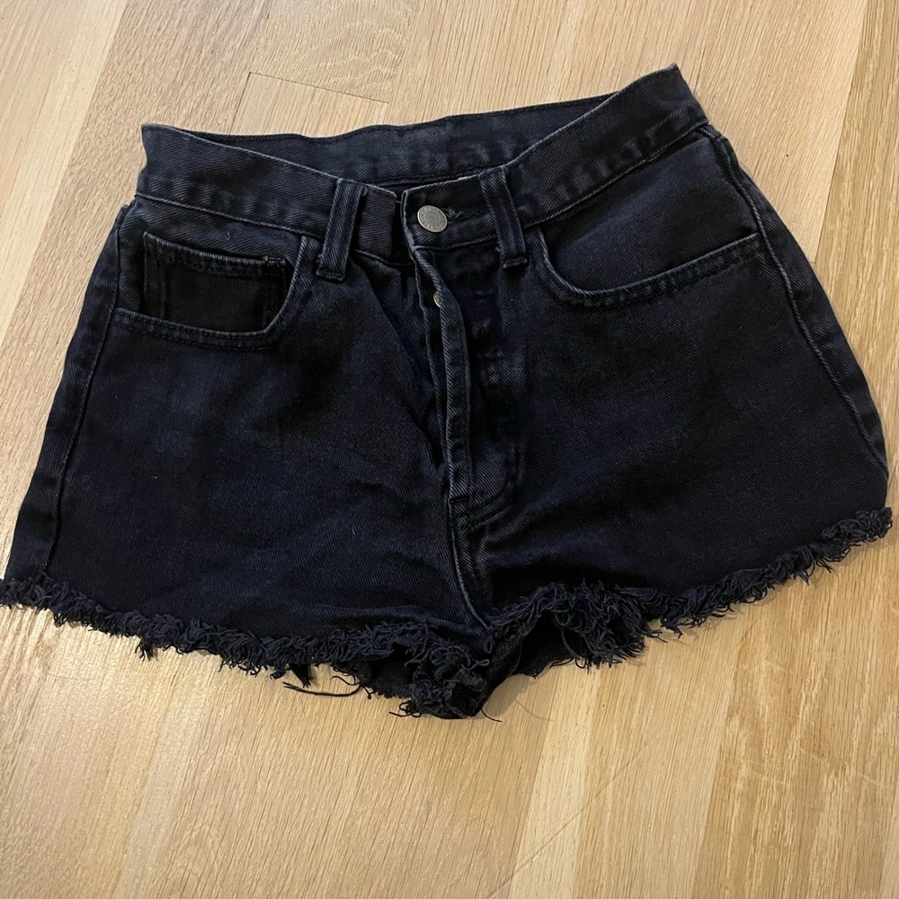 Black Brandy Melville jean shorts